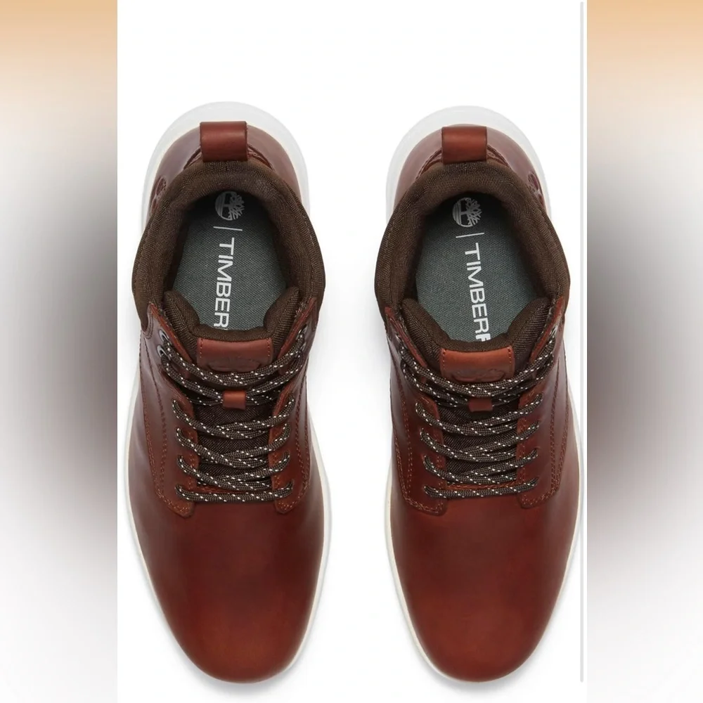 Timberland Men's Premium Leather Tan Boots - Picture 6 of 12